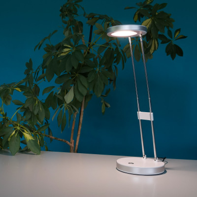  Lampe de bureau télescopique blanche LED