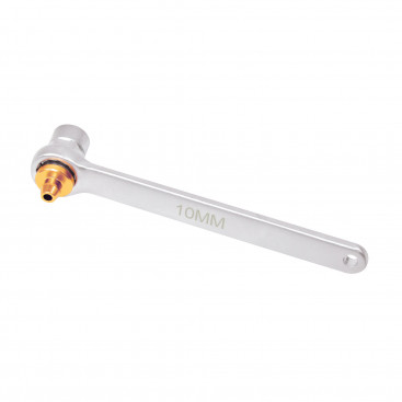 Clé pour purge de freins avec tuyau 10 mm