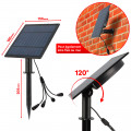Spots solaires LED avec piquets X4 - Câble 3M - Éclairage Exterieur Solaire pour Jardin, Chemin - Orientable - Étanche IP44