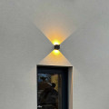 2 Appliques Murales LED Interieur Exterieur - 12W - 3000k lumière chaude - Dimmable - Angle de Faisceau Réglable - Étanche IP65