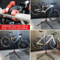 Support de réparation pour vélo - Tête de serrage rapide - Rotation 360° - Pied atelier vélo - 3 Outils de nettoyage