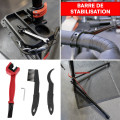 Support de réparation pour vélo - Tête de serrage rapide - Rotation 360° - Pied atelier vélo - 3 Outils de nettoyage