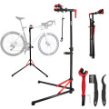 Support de réparation pour vélo - Tête de serrage rapide - Rotation 360° - Pied atelier vélo - 3 Outils de nettoyage