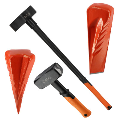 Kit fendeur de bûche manuel - 4 outils