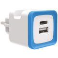 Prise Murale Double USB A & Type C – 3.4A – GEFOM – Charge Rapide avec Support Intégré – 24V