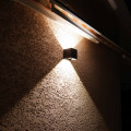 2 Appliques Murales LED Interieur Exterieur - 12W - 3000k lumière chaude - Dimmable - Angle de Faisceau Réglable - Étanche IP65