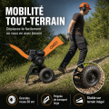 Broyeur de végétaux thermique 212 cm³ – 7 CV – Pour branches 65 mm - Trémie articulée et goulotte orientable