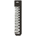 Jeu de 10 douilles 6 pans - Carré 1/2 - Acier Chrome-Vanadium - Longueur 38 mm