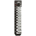 Jeu de 10 douilles 6 pans - Carré 1/2 - Acier Chrome-Vanadium - Longueur 38 mm