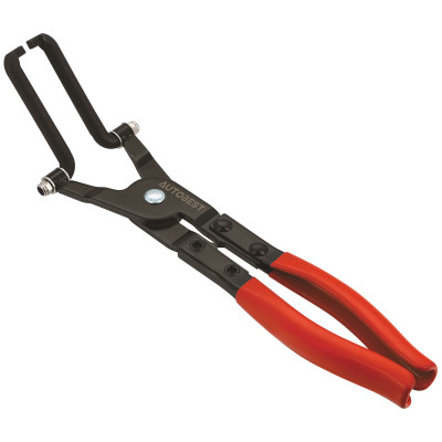 Pince connecteur de durite de carburant - Orientable - Multi angles - Ouverture maximale 160 mm - Manche gainé 