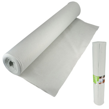 Toile géotextile longueur 30Mx1M blanc - Densité 150g/m² - Indéchirable - Anti-Mauvaises Herbes - Paillage, systèmes de Drainage