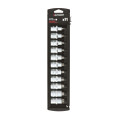 Jeux de 11 douilles BTR - carré 1/2 - Empreinte 6 pans - Acier au Chrome-Vanadium - Longueur 55mm
