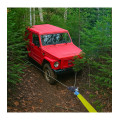 Sangle de traction 6 tonnes - 5m x 50mm - sangle de remorquage - légère - extensible - sangle de traction 4x4 - 2 boucles
