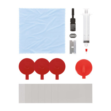 Kit réparation pare brise professionnel - 17 pièces