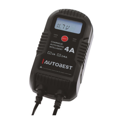 Chargeur de batterie Automatique 4A - 6V / 12V - AUTOBEST
