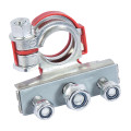 Cosse de batterie multi-connexions double anneaux rouge +