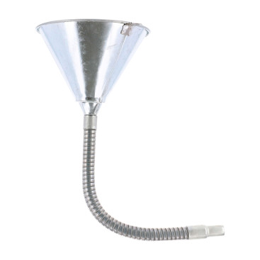 Entonnoir métal, avec flexible métallique, diamètre 14,5 mm - AUTOBEST