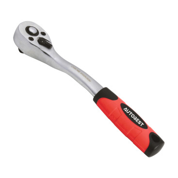Cliquet réversible 3/8, longueur 150 mm, CV, satiné,manche ergonomique 72 dents - AUTOBEST