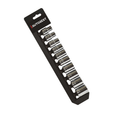 Jeu de 10 douilles US - inch -carré 1/2 "