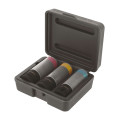 Coffret de 3 douilles pour jante alu - Avec protection 