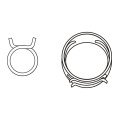 Pince flexible pour collier auto-serrant type W - AUTOBEST