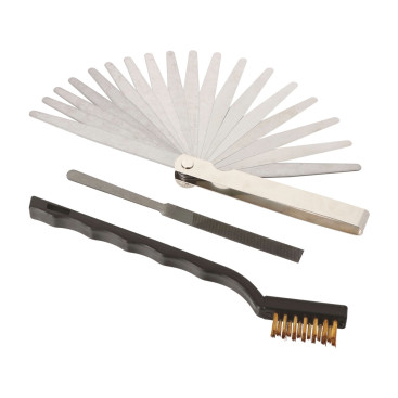Réglage allumage auto, 3 pièces, 1 jauge, 1 brosse, 1 lime. - AUTOBEST
