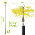 Kit nettoyage cheminée - 12 pièces