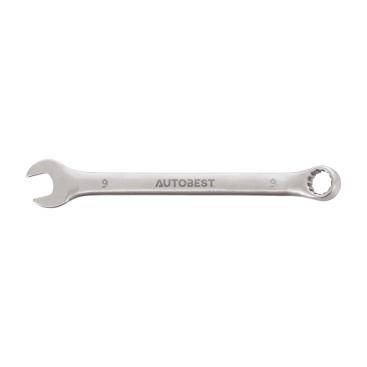 Clé mixte, acier au chrome vanadium, satinée, diamètre 9 mm - AUTOBEST