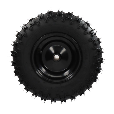 Roue complète - pour Broyeur de végétaux thermique 7CV - pièce de rechange pour ref OXEO 760549