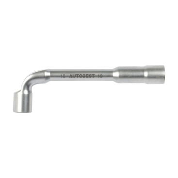 Clé à pipe débouchée, polie satinée, 6/12 pans, diamètre 10 mm - AUTOBEST