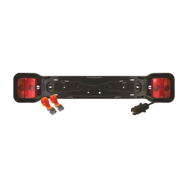 Rampe de signalisation vélo - câble longueur 1,60 m - Connexion prise 7 broches - Ampoules incluses