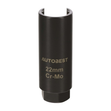 Douille pour sonde lambda 22 mm carre 1/2 - Acier Chrome-Molybdène - Finition phosphatée noire anticorrosion