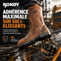 Botte de sécurité fourrée – Embout acier – S5 - Marron