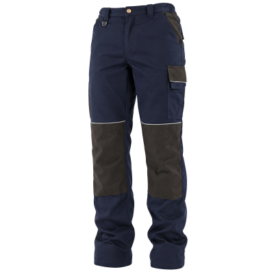 Pantalon de travail stretch avec poches genouillères - Marine 