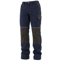 Pantalon de travail stretch avec poches genouillères - Marine 