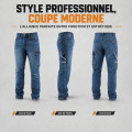 Jean de Travail Stretch Bleu RONDY 