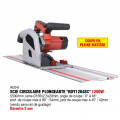 Scie circulaire plongeante 1200w - RONDY